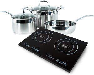 Best Cookware For Induction Cooktop True Induction 2 burner portable cooktop