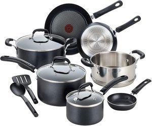 Best Cookware For Induction Cooktop T-fal Professional Nonstick Dishwasher Safe Cookware Set