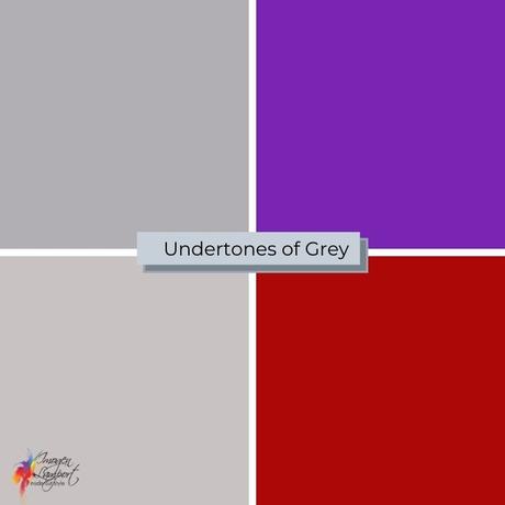 Undertones of Grey - red and violet greys