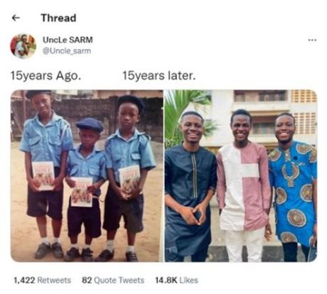 Three Childhood Friends Share Before And After Photos As They Celebrate 15 Years of Friendship