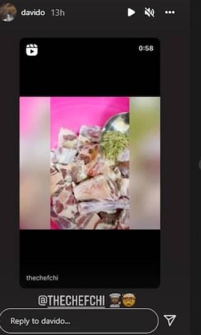 Chioma Blushes Hard As Davido Compliments Her Cooking Skills