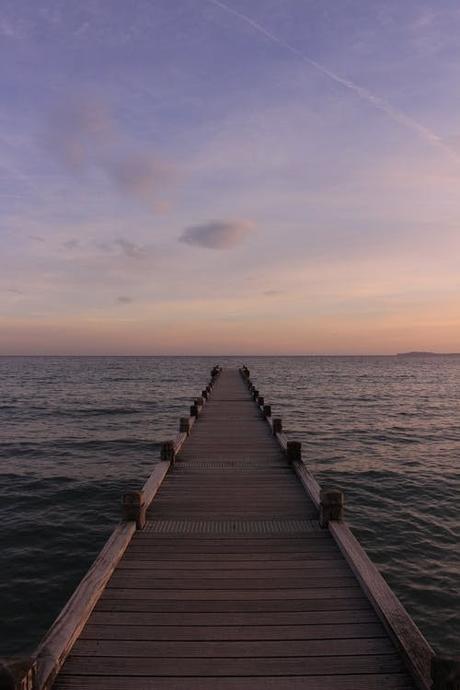 Brown Wooden Dock on Body of Water