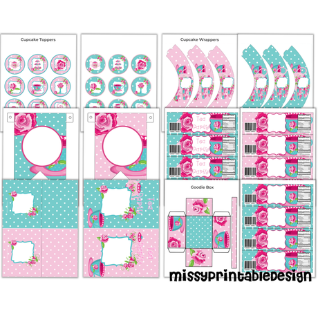 FREE Tea Party Printable Decorations