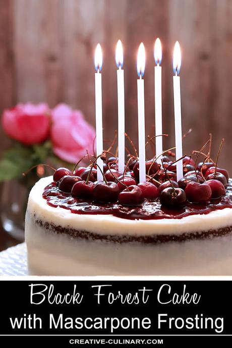 Black Forest Cake with Mascarpone Frosting