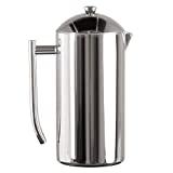 Frieling Double-Walled Stainless-Steel French Press Coffee Maker, Polished, 36 Ounces