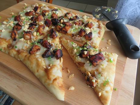 Peanut Chicken Flatbread Pizza