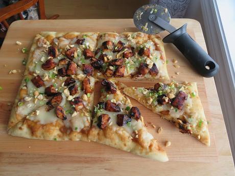 Peanut Chicken Flatbread Pizza