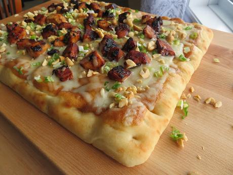 Peanut Chicken Flatbread Pizza