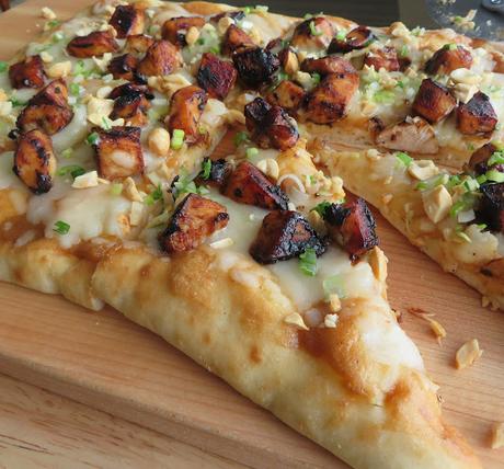 Peanut Chicken Flatbread Pizza