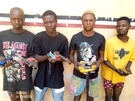 Four Arrested, Locally Made Pistols, Hard Drugs Recovered From Criminals In Kwara