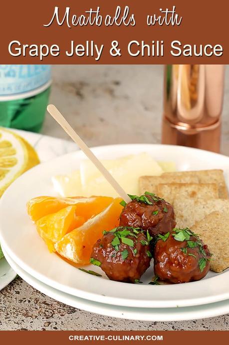 Grape Jelly and Chili Sauce Meatballs – Crockpot