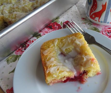 Glazed Cherry Coffee Cake