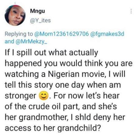 Woman Narrates How Her Baby Died After Her Mother-in-law Gave Her Crude Oil To Drink
