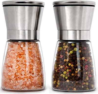 Home EC Stainless Steel Salt and Pepper Grinders Set: Amazon Best Seller