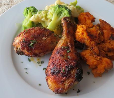 Baked Chicken Drumsticks (for two)