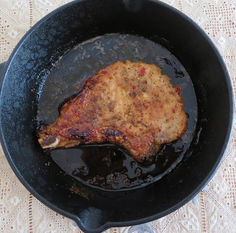 Iron Skillet Garlic & Brown Sugar Pork Chop