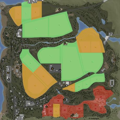 Farming Simulator 19 Fields Sizes and Cost