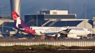 SFO,  airliner,  N389HA - Airbus A330-243 - Hawaiian Airlines,