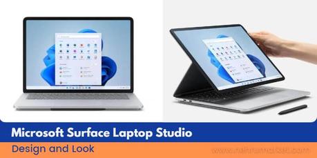 Microsoft Surface Laptop Studio Design and look