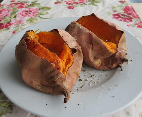 Air Fryer Baked Sweet Potatoes