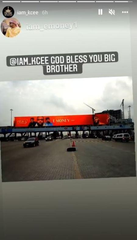Kcee Erects Billboard For E-Money On 40th Birthday