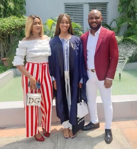 Yul Edochie Surprises Daughter On Matriculation Day (Photos)