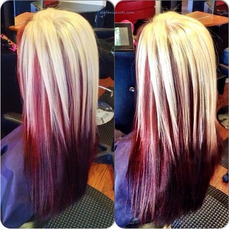 Blonde Hair With Red Underneath
