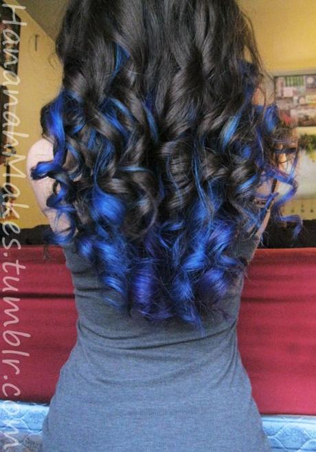 Blue Hair Underneath Brown