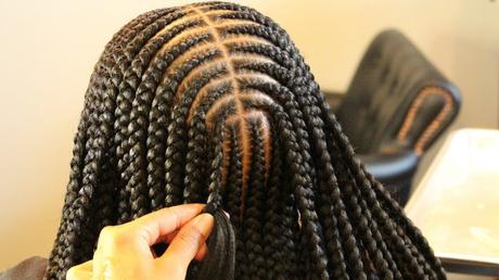 2 Layer Tribal Braids Middle Part