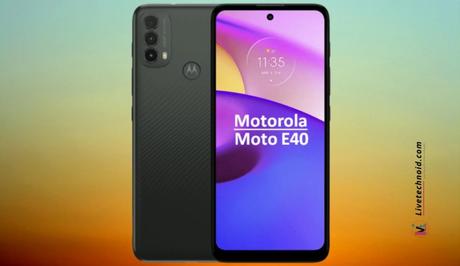 Motorola Moto E40 Full Specifications and Price