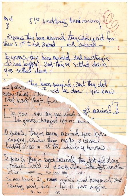 Jimi Hendrix: Handwritten Lyrics 