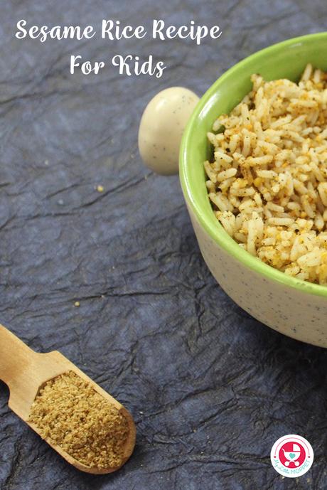 Check out this nutritious recipe to have ' Sesame Rice Recipe for Kids [Iron Rich Sesame Powder for Rice]' for your little ones!