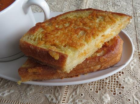 Cheese Crusted Grilled Cheese