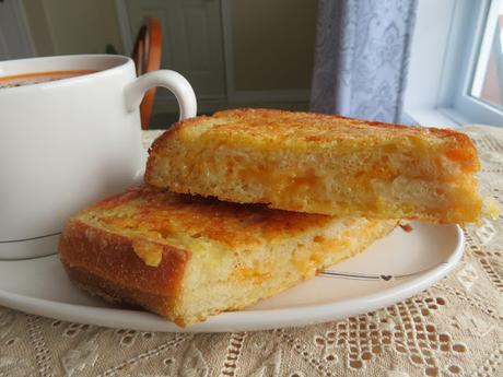 Cheese Crusted Grilled Cheese