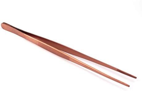 Best precision tweezers: O'Creme 10 Inch Rose Gold Precision Stainless Steel Kitchen Tweezer