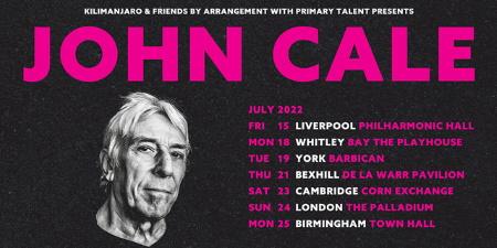 John Cale: UK tour in July