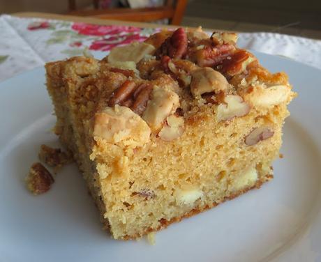 Browned Butter, Pecan & White Chocolate Cake