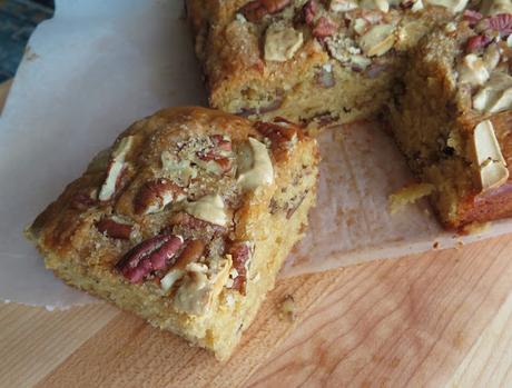 Browned Butter, Pecan & White Chocolate Cake