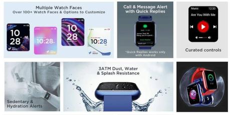 boAt Watch Blaze Specifications