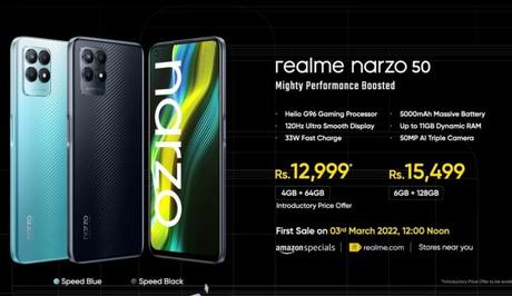 Realme Narzo 50 Full Specifications and Price