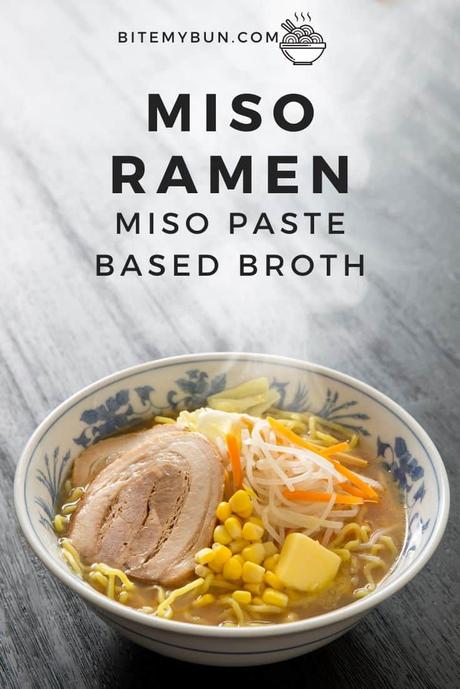 Miso ramen with a miso paste based broth