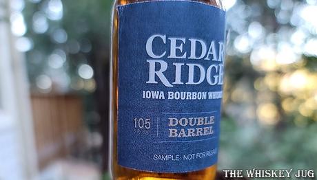 Cedar Ridge Double Barrel Bourbon Label
