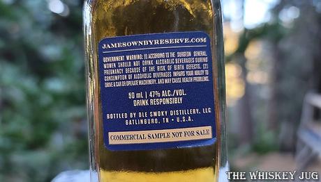 James Ownby Reserve Tennessee Bourbon Label