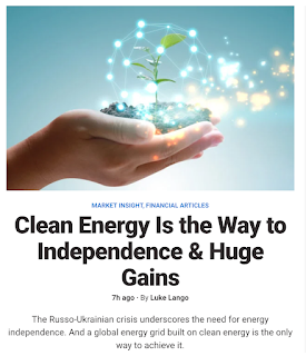 Stop Knocking the Green New Deal: Ukrainian situation shows need for energy independence