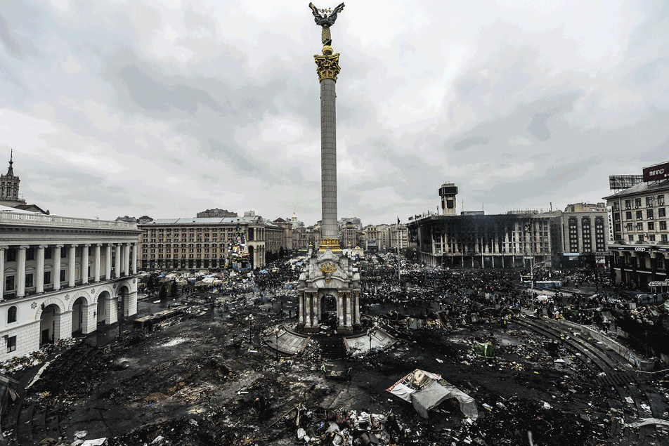 Animated GIF: Kiev, Ukraine before bloodshed, and after | MPR News