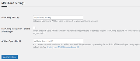 mailchimp integration