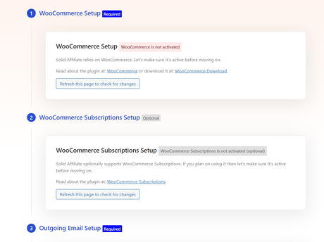 solid affiliates configuration