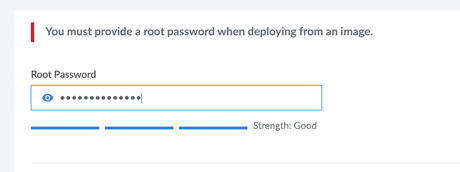 root password