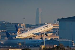 SFO,  airliner,  N464UA - Airbus A320-232 - United Airlines,