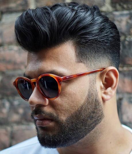 Best Medium Length Hairstyles Men - Pompadour to Rock and Roll Hairstyle - Harptimes.com